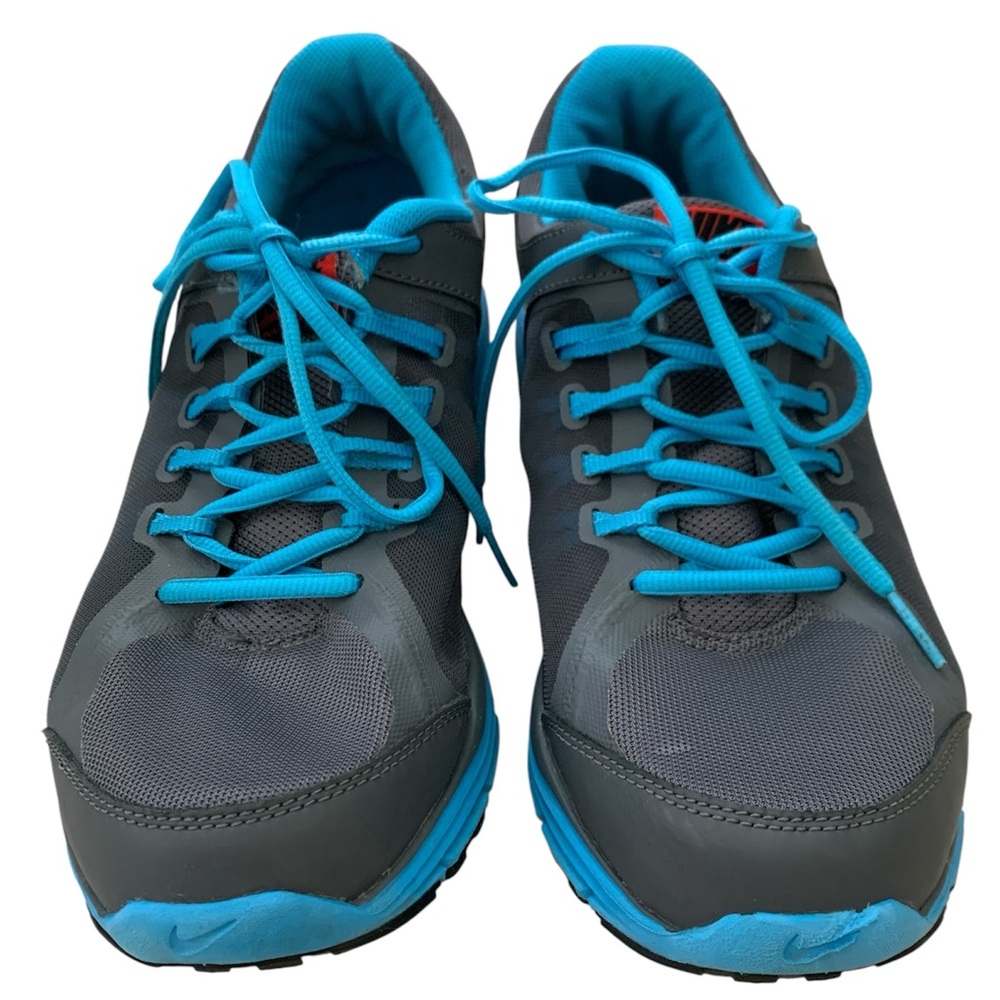 Nike Lunar Forever 3 Running Shoes 631628-001 Gray Teal Blue size 11 gym - Picture 6 of 12